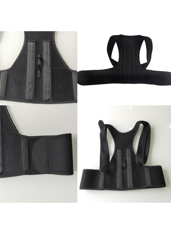Original Back Brace Posture Corrector – Adjustable Upper Back & Spine Support for Men & Women (Size L) - Image 1