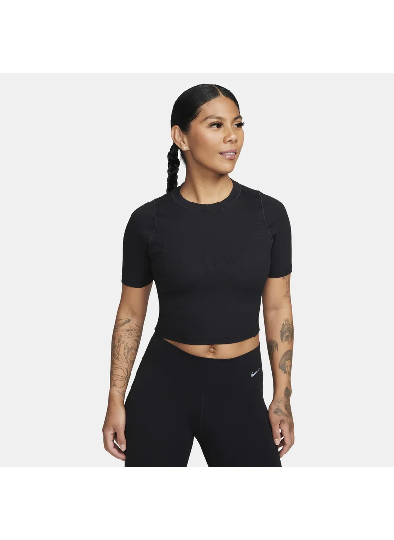 Nike Women's Dri-FIT Zenvy Rib Training Crop Top
