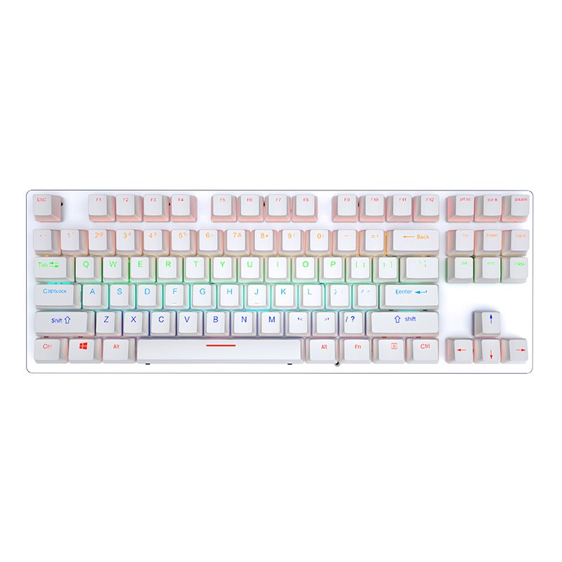 Crack K550 Mechanical Keyboard Green Shaft Plug Office E-Sports Punk Computer Games Russian Wired Keyboard - Image 1