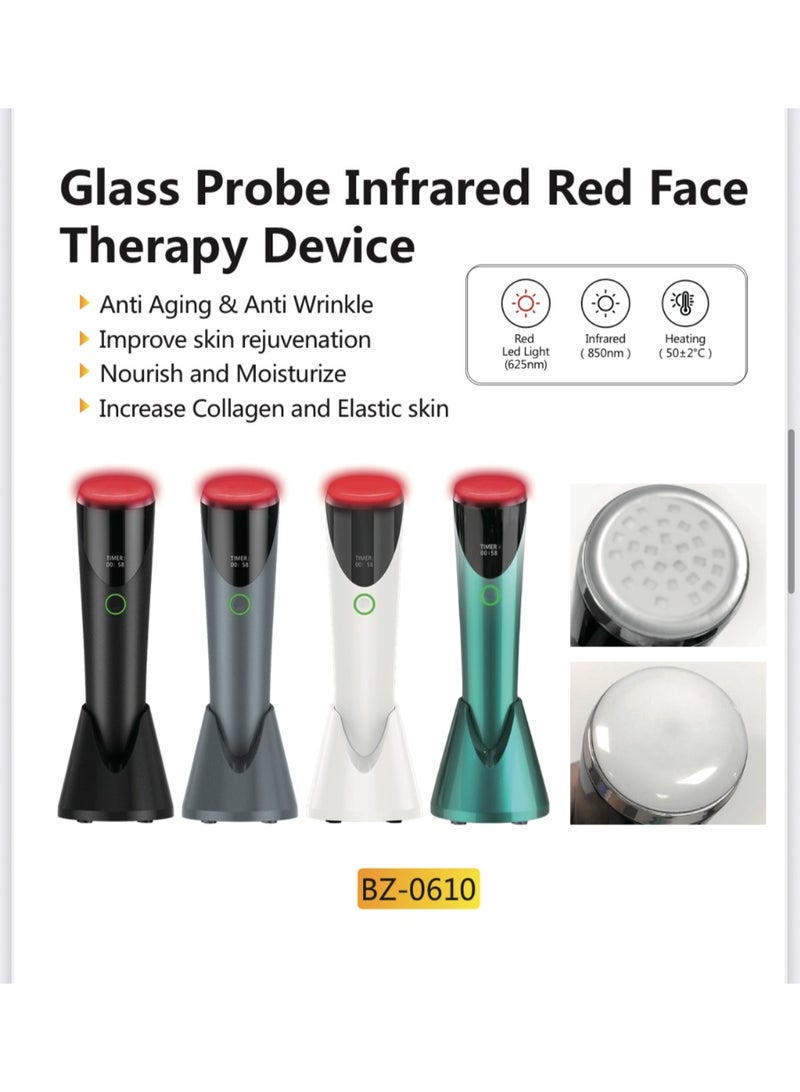 Glass Prob Infrared Red light face therapy Device - Image 1