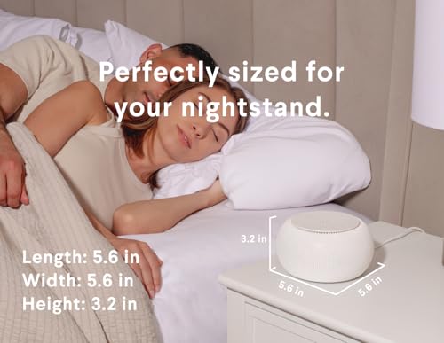 SNOOZ Pro - Smart White Noise Machine & Travel Case - Real Fan Inside, Non-Looping White Noise, Adjustable Tone & Volume - App-Based Remote Control & Sleep Timer (Cotton) - Image 5