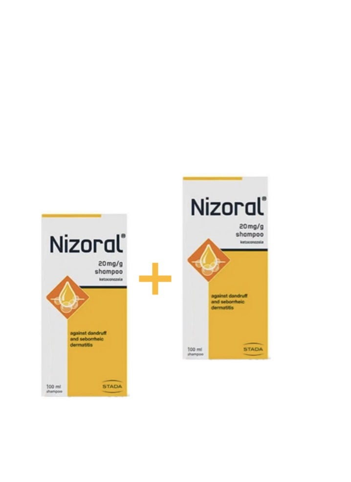 Nizoral - Nizoral Pack Of 2 Anti dandruff Shampoo 100 ml - Image 1