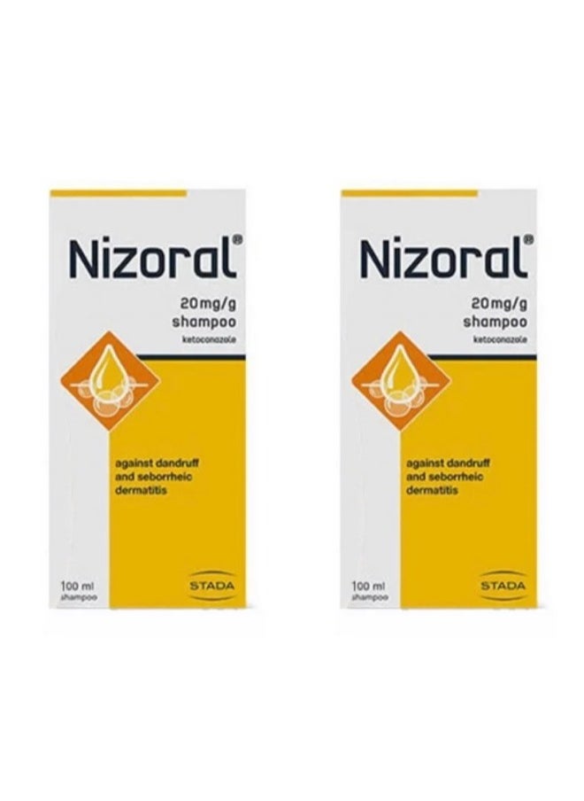 Nizoral - Nizoral Pack Of 2 Anti dandruff Shampoo 100 ml - Image 1