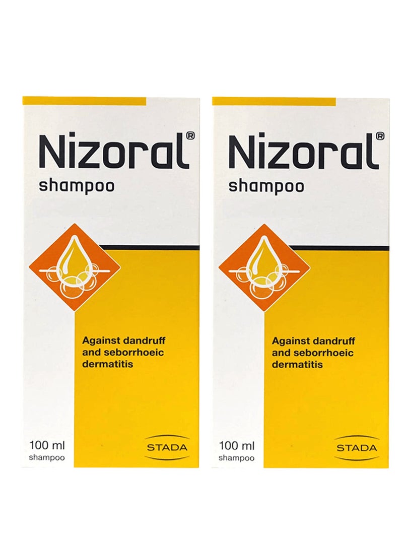 Nizoral Pack Of 2 Nizoral Shampoo For Anti Dandruff 100 Ml  - Image 1