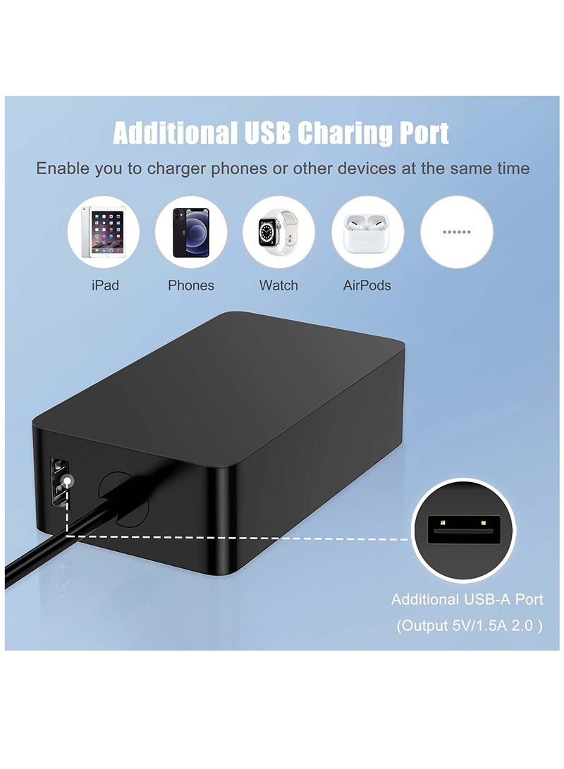 Ntech Surface Pro 3 4 5 6 7 44W Charger Adapter for Microsoft Surface Laptop 3 2 1 Surface Pro X 7 6 5 Surface Book Surface Go 1/2 Power Supply - Image 4