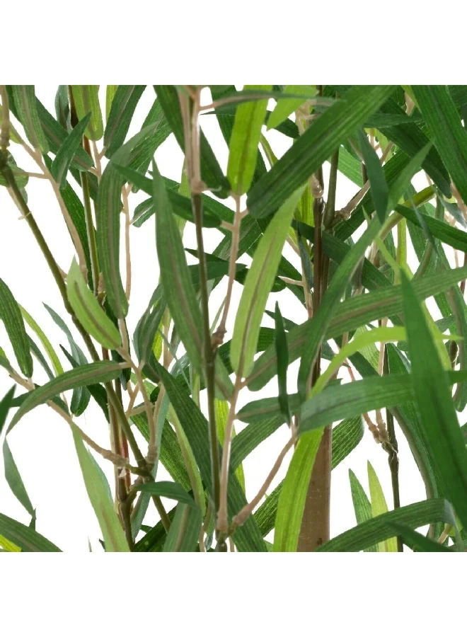 atmosphera Easy Maintenance Realistic Looking Decorative Artificial Bamboo Plant with Pot Green and Brown 90 cm 164256