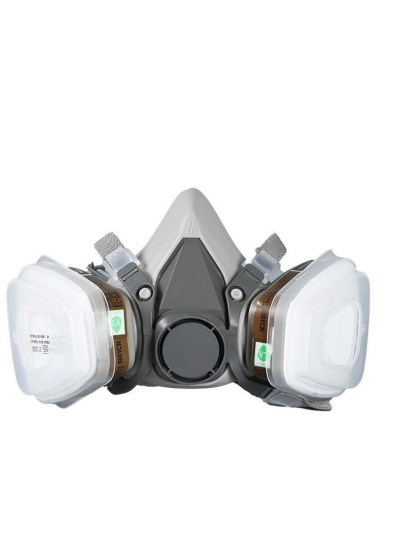 Industrial Gas Mask Set KN95 Filtered Protection Respirator with Cotton and Cartridge - Image 2