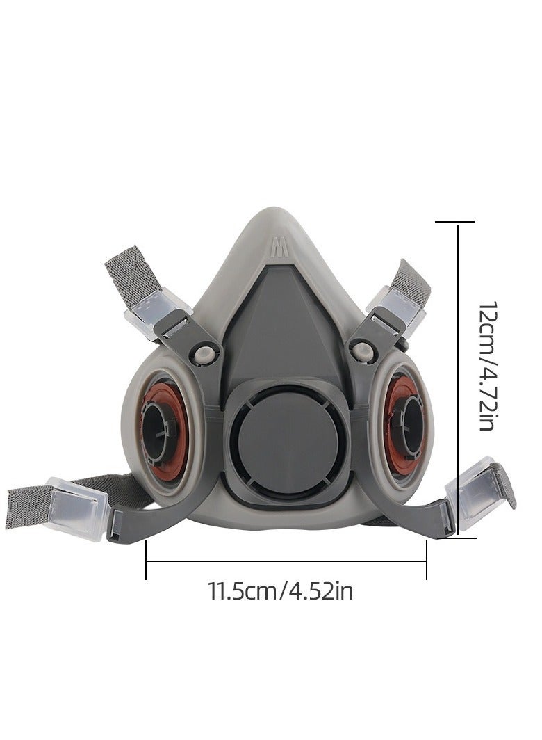 Industrial Gas Mask Set KN95 Filtered Protection Respirator with Cotton and Cartridge - Image 3