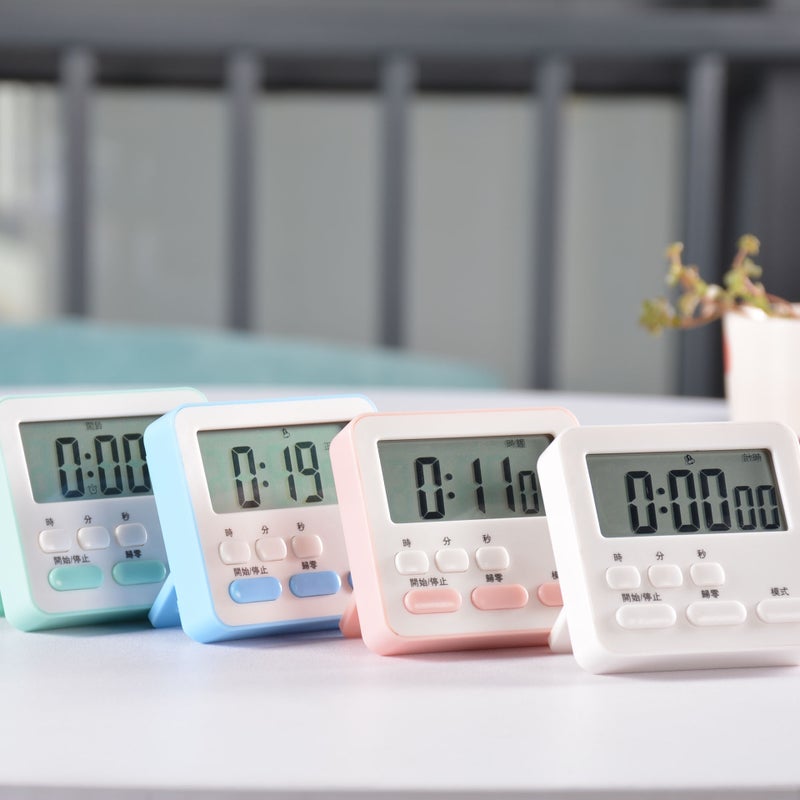 New Mute Multi-Function Timer Student Time Manager Kitchen Bedroom Timing Reminder Clock Alarm Clock - Image 3
