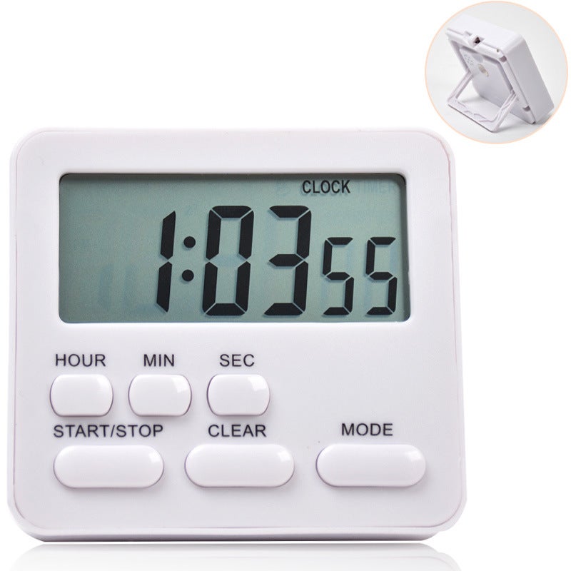 New Mute Multi-Function Timer Student Time Manager Kitchen Bedroom Timing Reminder Clock Alarm Clock - Image 1