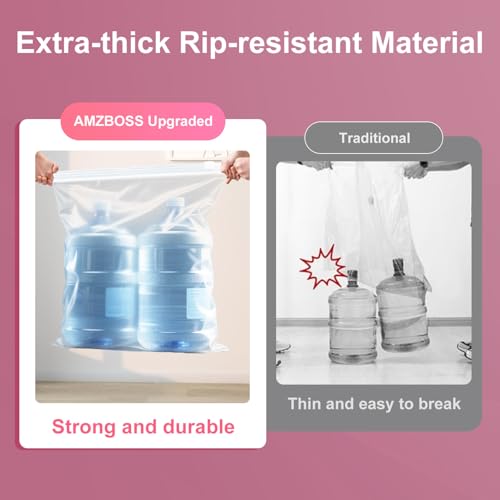 AMZBOSS Vacuum Seal Bags for Clothing Travel, 16 Pack Space Saver Vacuum Storage Bags with Electric Pump,Portable Compression Sealer for Clothes,Blankets,Bedding & Travel Essentials,Good for Luggage Packing - Image 5