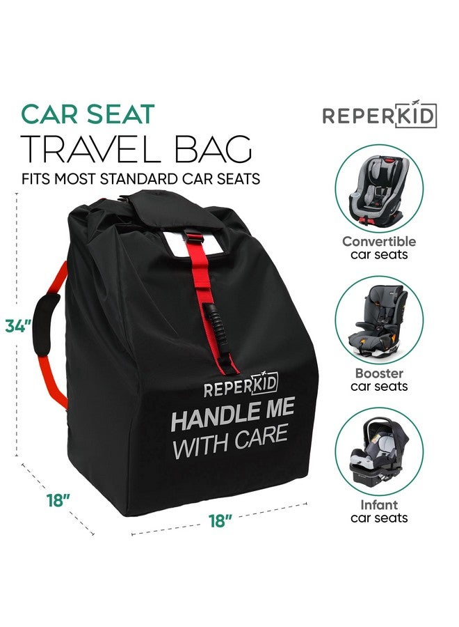 Reperkid Durable Car Seat Travel Bag For Airplane Heavy Duty Large Travel Backpack Universal Fit And Water Resistant Gate Check Bag With Padded Adjustable Carry Straps - Image 5