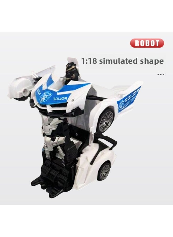 Generic Deformation Remote Control Car Rechargeable King Kong Robot Toy Boys Girls Lamborghini Toy Car Gift-Color:Yellow Lamborghini-Scale:Ordinary Version [1 Set Of Aa Batteries + Charging Cable + Free Remote Control Battery]  - Image 3