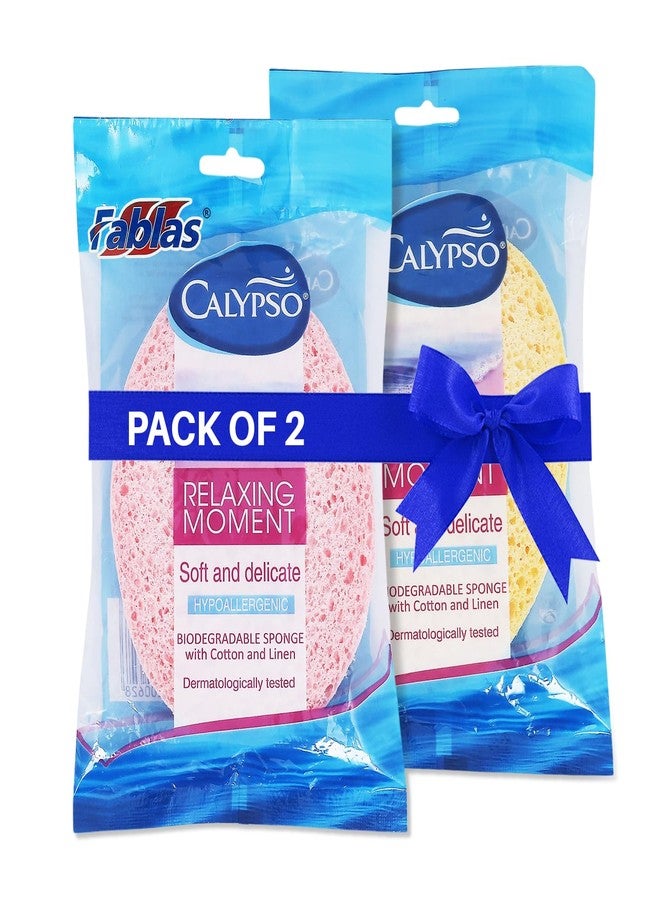 Calypso™ Relaxing Moment PO'2 100% Natural Cellulose Bathing Sponge Hypoallergenic & dermatologically Tested sea sponge - Image 1
