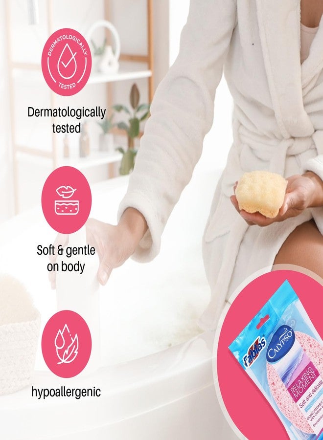 Calypso™ Relaxing Moment PO'2 100% Natural Cellulose Bathing Sponge Hypoallergenic & dermatologically Tested sea sponge - Image 5