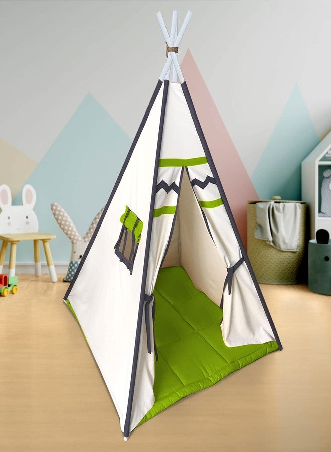 next Day art Tent House for Kids Teepee Play Tent for Kids Portable Foldable Flag House for Children Play Tents - Image 2