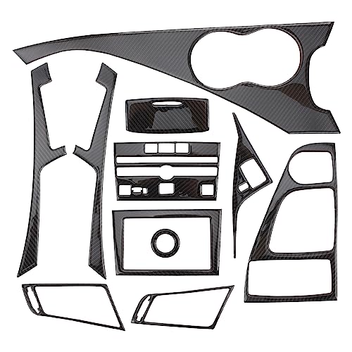 AUTOKAY 11pcs Carbon Fiber Full Interior Set Kit Cover Trim Fits for Infiniti Q50 Q60 2014 2015 2016 2017 2018 2019 - Image 2