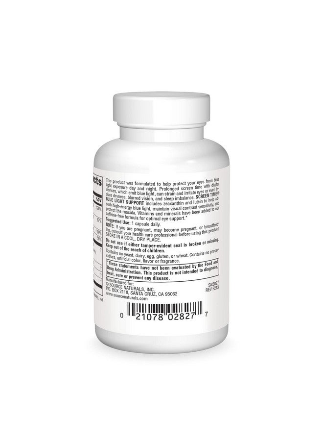 Source Naturals Screen Time Blue Light Support, Eye Health for The Digital Age* - 30 Vegetarian Capsules - Image 2