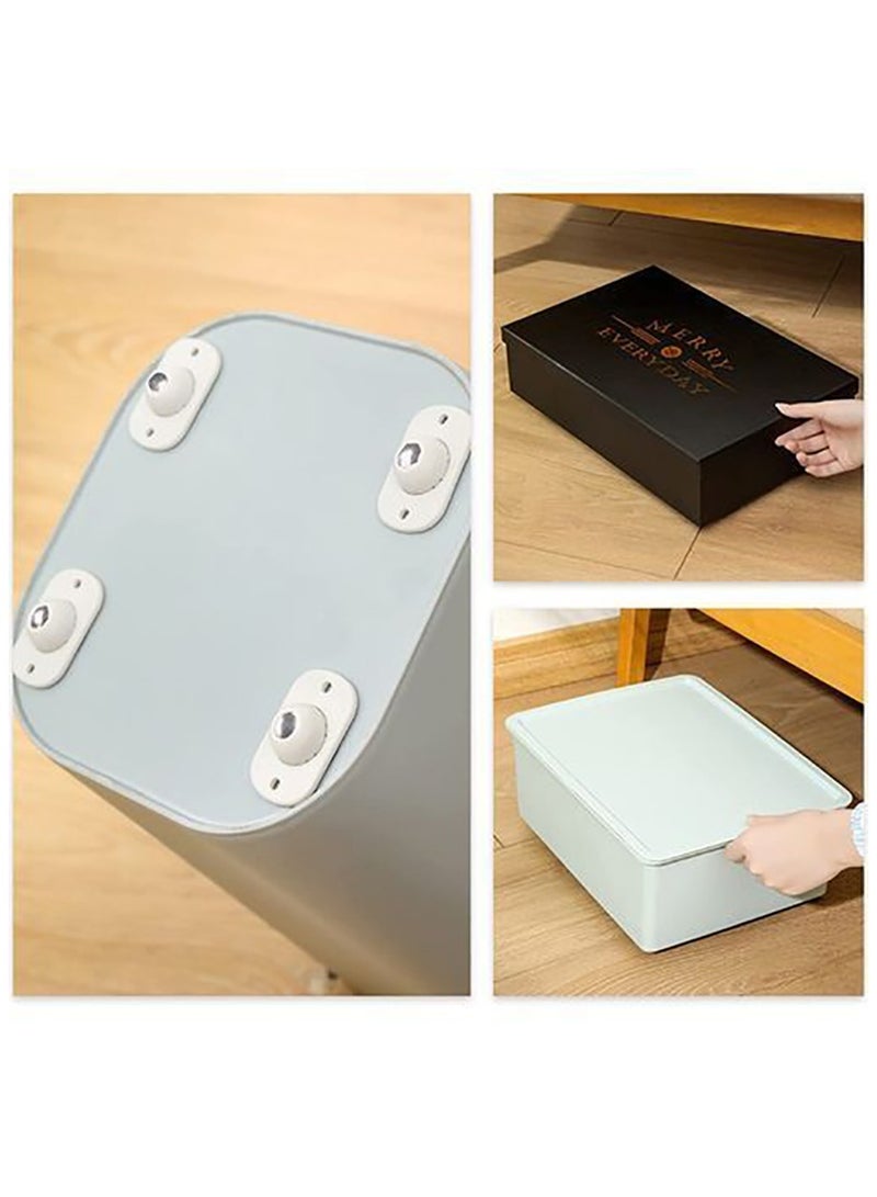 عجلات دوارة ذاتية اللصق عجلة أثاث صغيرة اتجاهية 4 قطع - Image 3