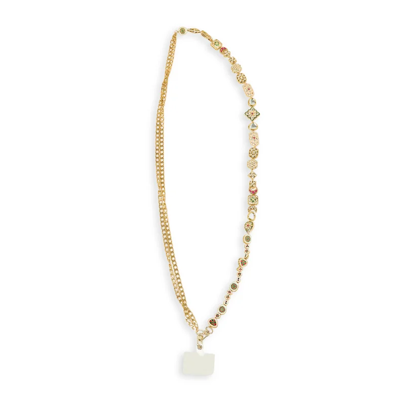 Anaar Anaar Dramanama Dazzler Mobile Chain with Kundan, Polki & Meenakari Embellishments