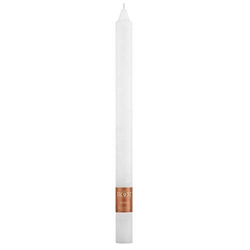 Root Candles 12-Count Unscented Dinner Candles Dripless Beeswax Enhanced Timberline™ Arista™ Boxed Candle Set, 12-Inch, White - Image 4