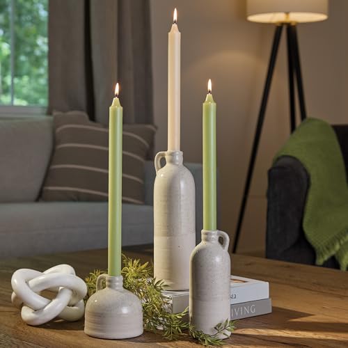 Root Candles 12-Count Unscented Dinner Candles Dripless Beeswax Enhanced Timberline™ Arista™ Boxed Candle Set, 12-Inch, White - Image 2