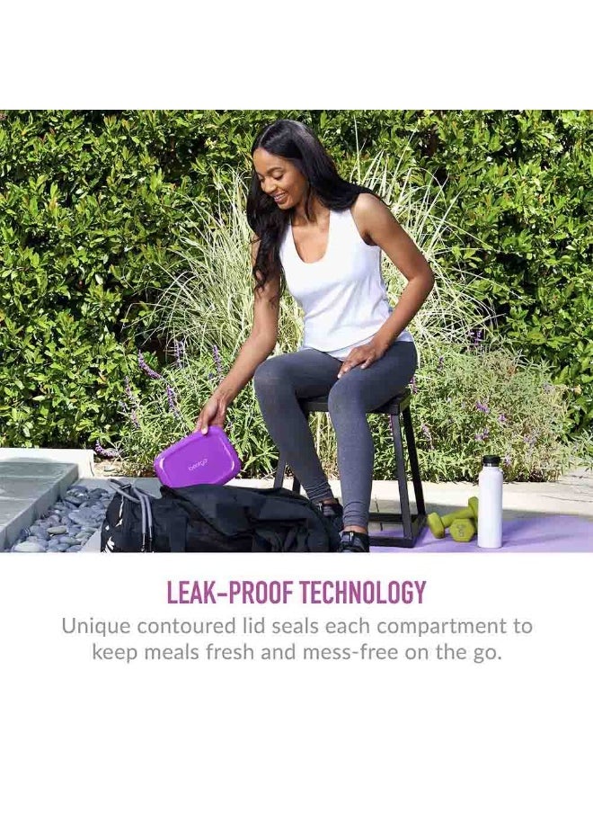 Bentgo Fresh 3 Compartment Lunch Box Purple  - Image 2