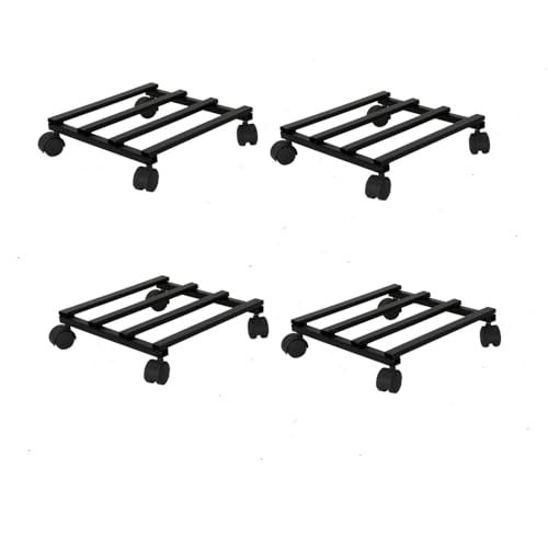 DECOWORLD || Plant Stand with Wheels || Planter Stand with Wheels for Flower Pots and Plant Pots|| ( Set of 4) - Image 1
