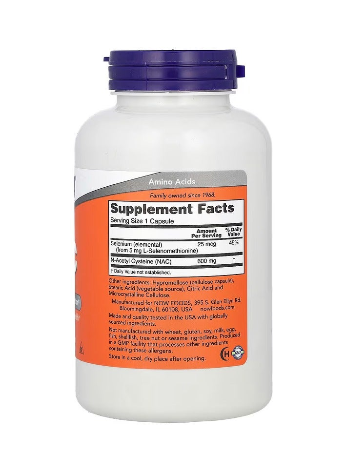 now NAC Free Radical Protection 250 Capsules - Image 2