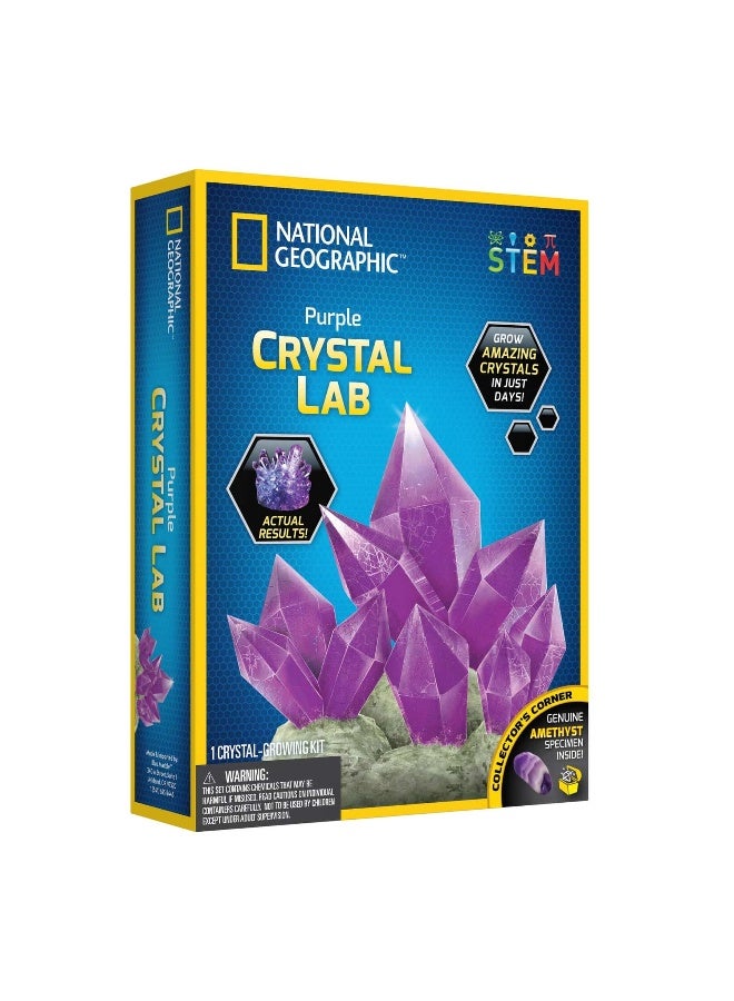 NATIONAL GEOGRAPHIC طقم مختبر الكريستال الأرجواني - Image 1