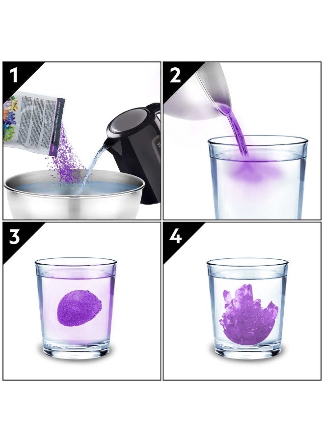 NATIONAL GEOGRAPHIC طقم مختبر الكريستال الأرجواني - Image 2