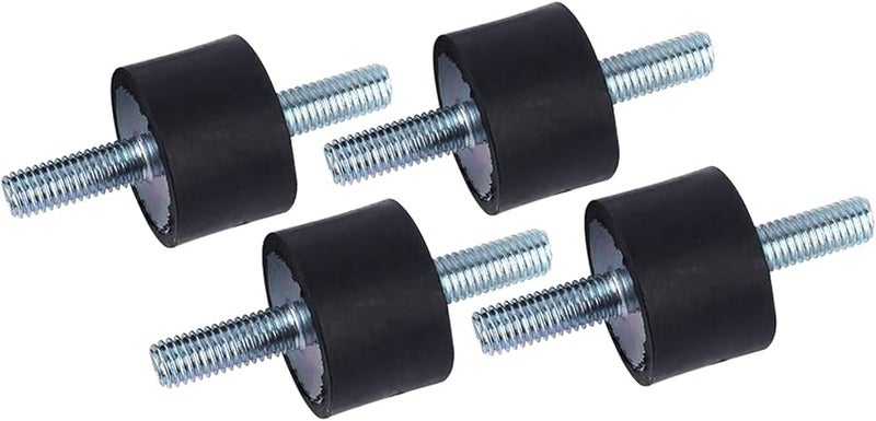 Heavy Duty Rubber Vibration Isolators M8 30x20mm Anti Shock Mounts 4 Pack - Image 1