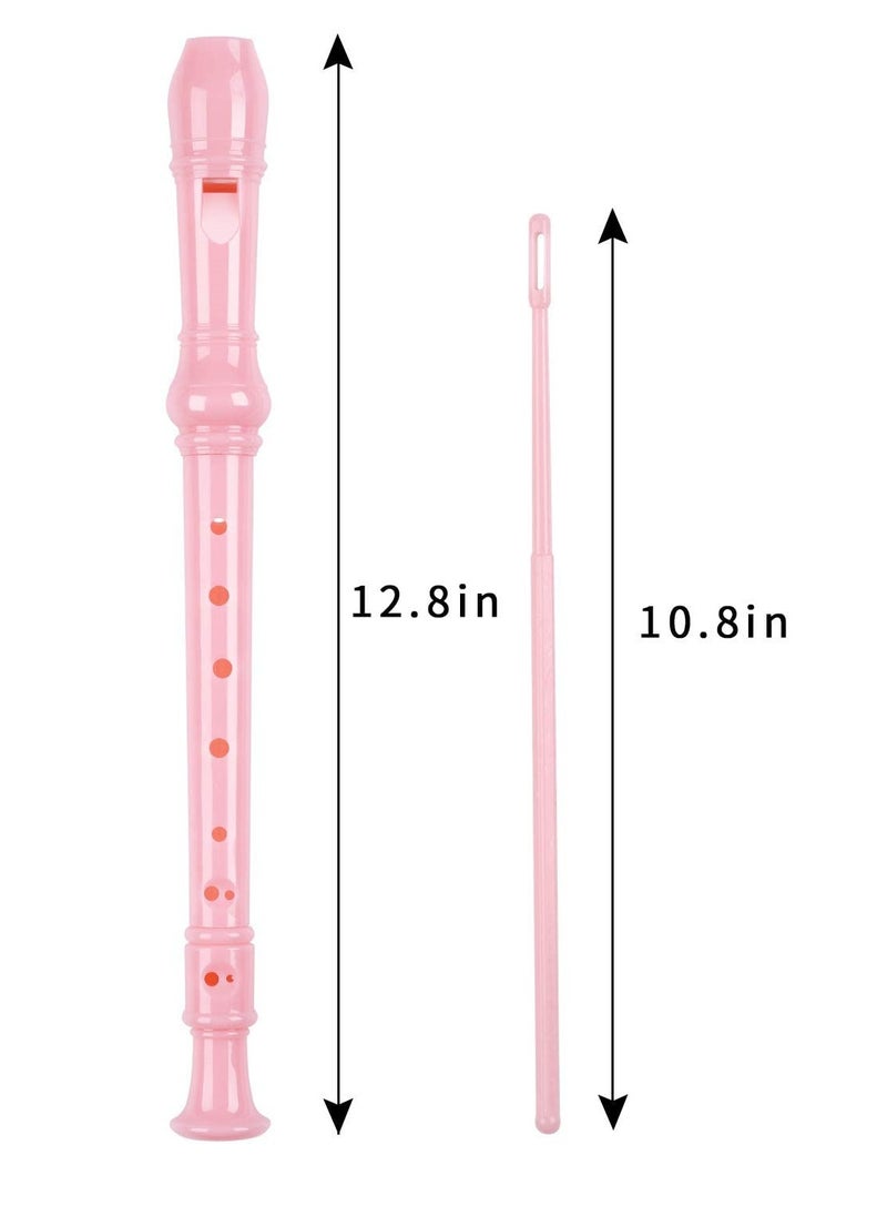 Mike Music - Mike Music Exceart Soprano Descant Recorder 8 Hole Flute Musical Instrument (pink) - Image 1