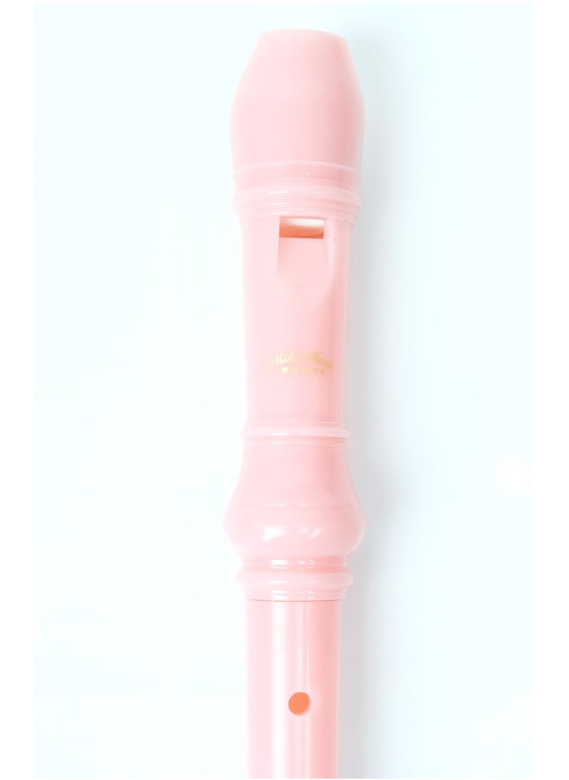 Mike Music - Mike Music Exceart Soprano Descant Recorder 8 Hole Flute Musical Instrument (pink) - Image 1