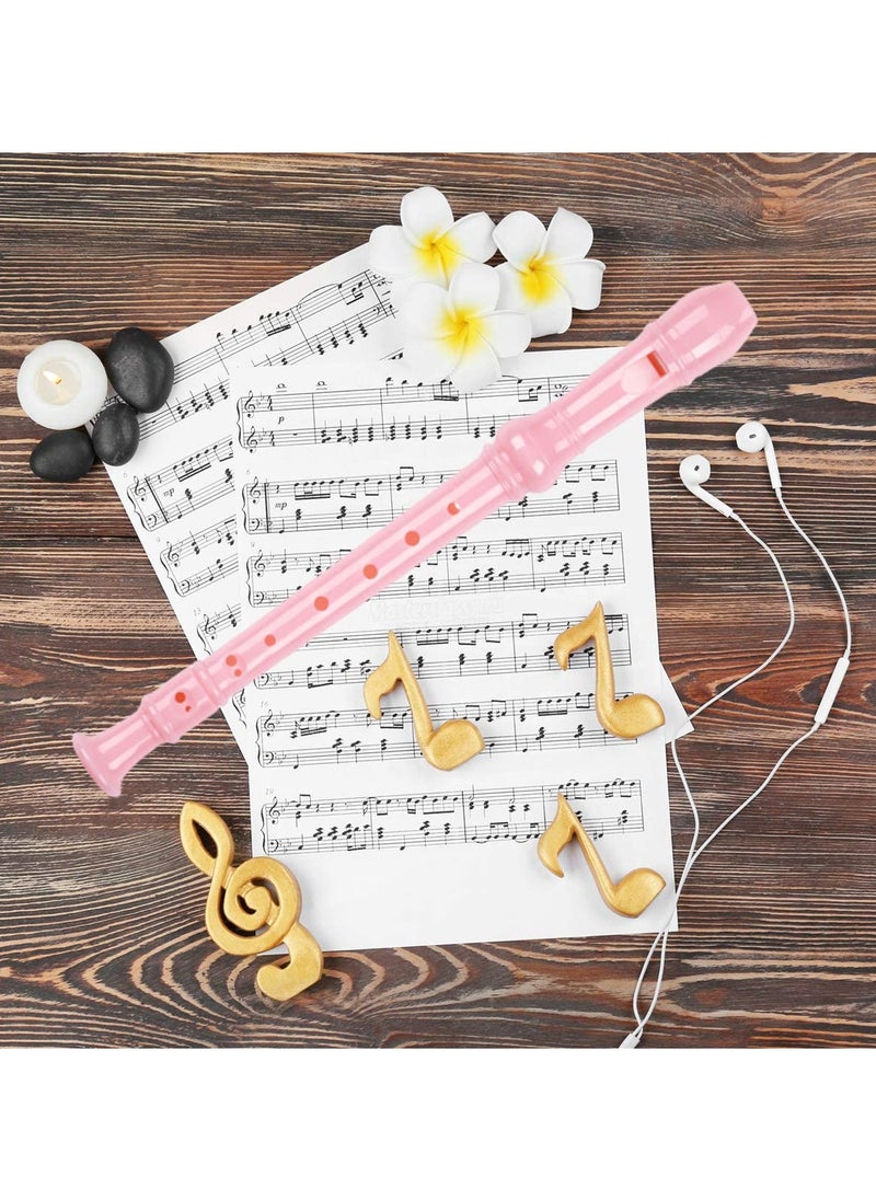 Mike Music - Mike Music Exceart Soprano Descant Recorder 8 Hole Flute Musical Instrument (pink) - Image 1
