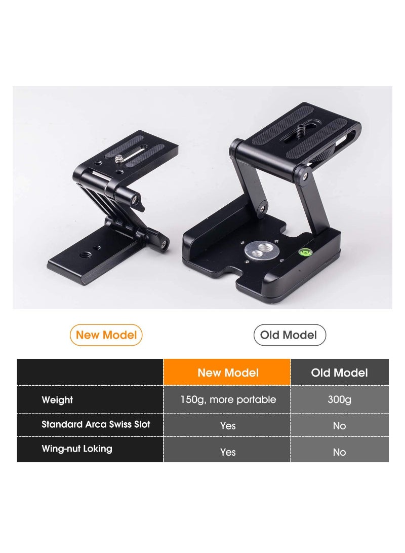 KASTWAVE Universal Flex Tilt Head Z Mount Bracket, Tripod Head Quick Release Plate Mounting for Monopod Slider Rail Cage Rig Stabilizer Gimbal for DSLR Camera for Canon, for Nikon, for Sony, for Panasonic - Image 4