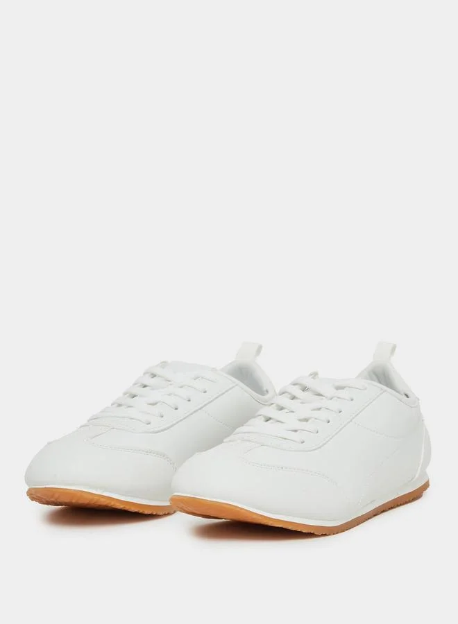 Styli Styli Leather Lace Up Sneakers