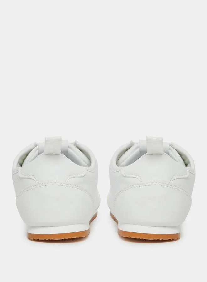 Styli Styli Leather Lace Up Sneakers