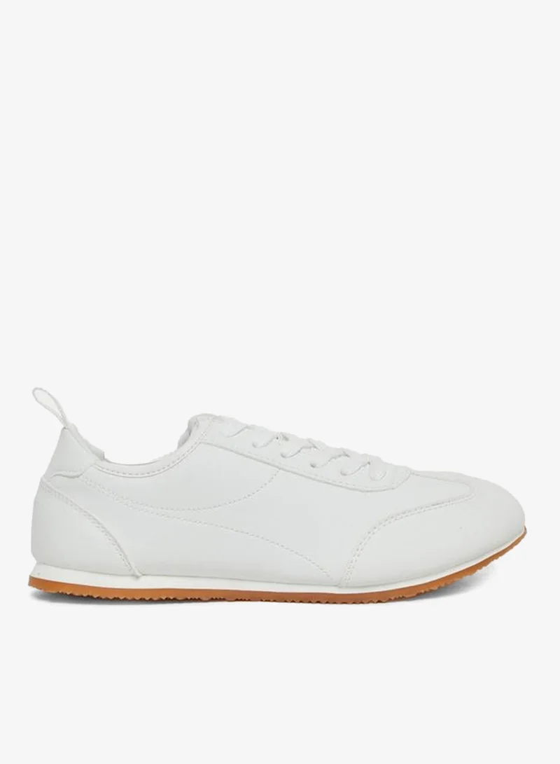 Styli Leather Lace Up Sneakers