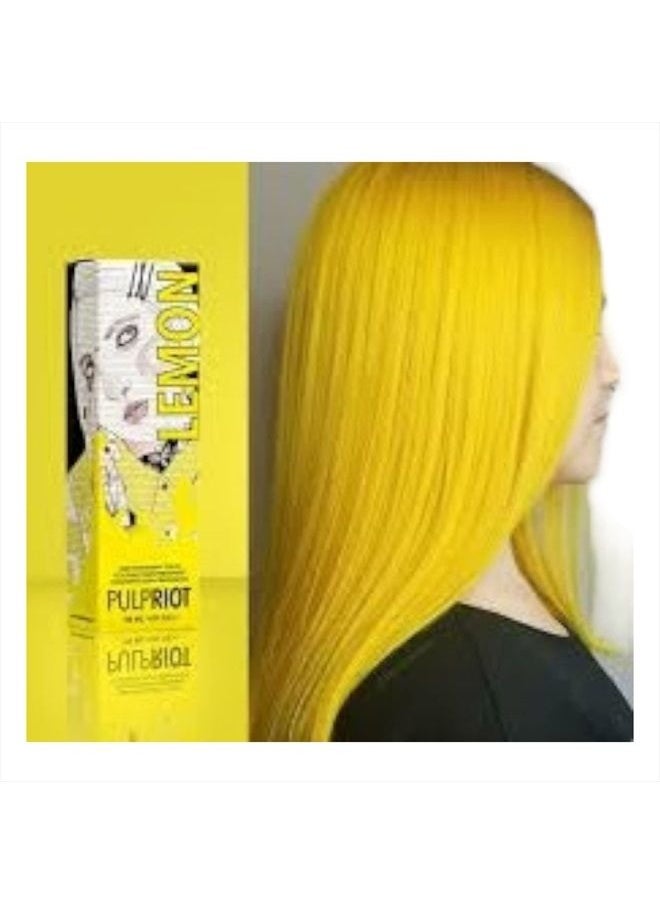 P.R. - Pulp Riot Semi-Permanent Hair Color 4oz- Lemon - Image 1