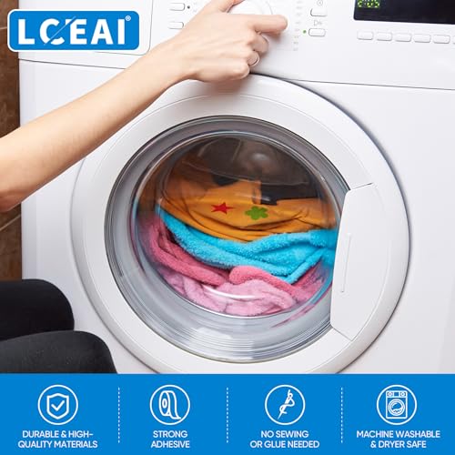 LCEAI Iron On Patches for Clothes, Fabric Patches - Inner Denim Repair, Decorative Clothing & Various Fabric Repairs (6 Pack, 4x8.9 Inches, Black) - Image 4