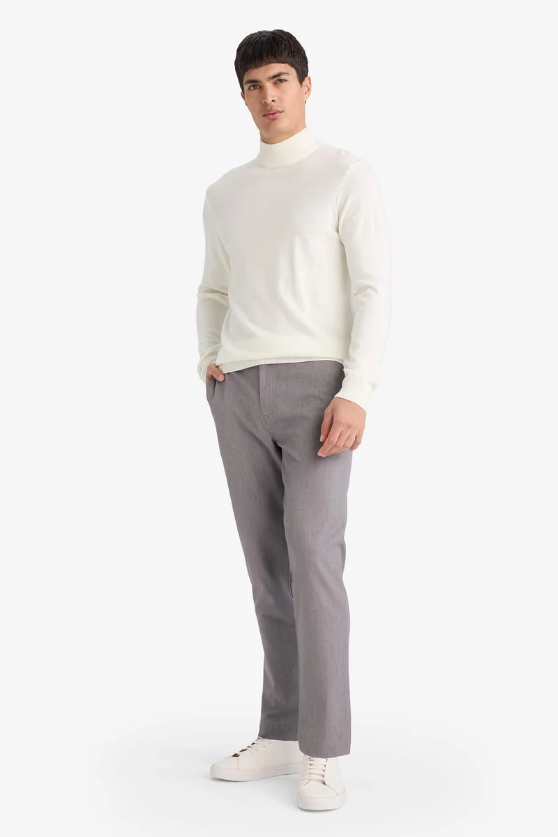 DeFacto Tailored Fit Regular Leg Trousers