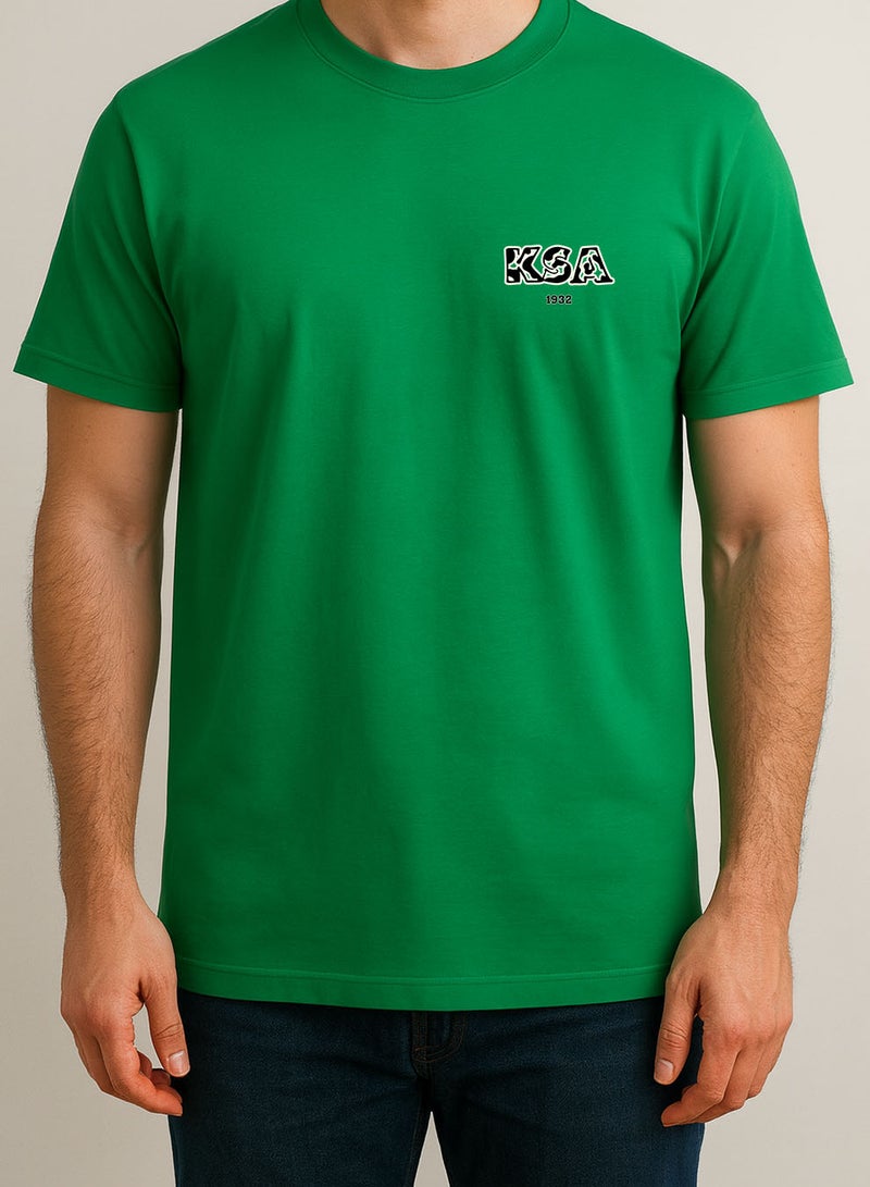 LOWHA Cotton T-Shirt for Saudi National Day or Everyday Saudi Pride Wear for Women & Men - Image 2