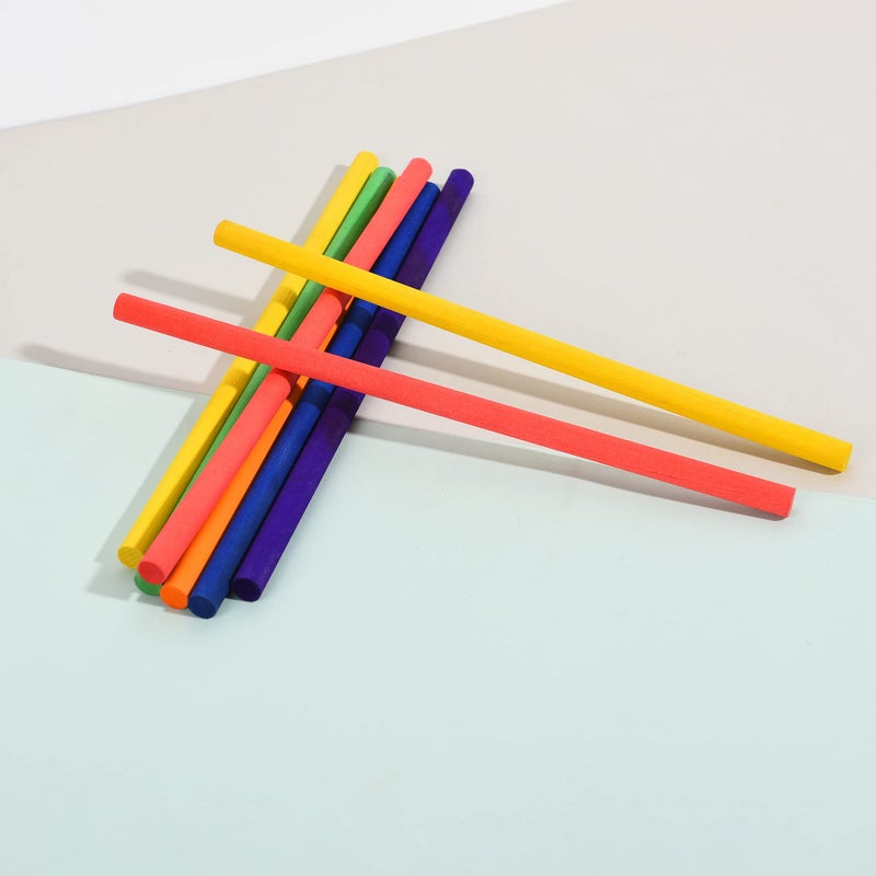 DOMG 60 Pieces Rhythm Sticks for Kids Bulk, 12 Inch Wood Lummi Sticks Music Classroom Percussion Instruments, 6 Colors - Image 4