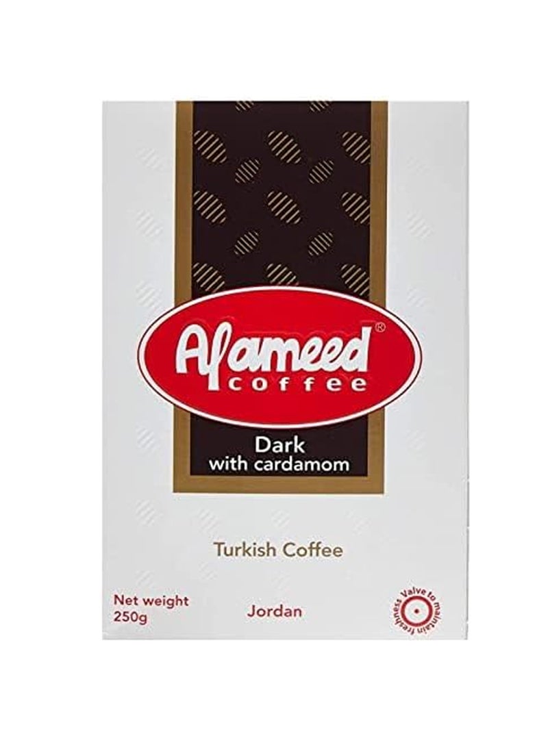 Al Ameed القهوة التركية الداكنة مع الهيل - Image 1