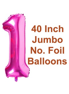 Atpata Funky Atpata Funky 10th Birthday Foil Balloons Decoration Party Supplies for celebrating the Double Digit Milestone (Pink Gold)  - Image 4