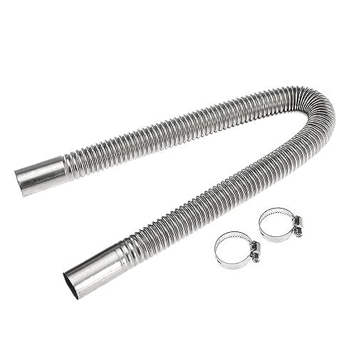 Gopayia 60cm 1 inch Diesel Heater Exhaust Pipe Generator Exhaust Extension Fuel Tank Diesel Gas Vent Hose with Clamps - Image 2