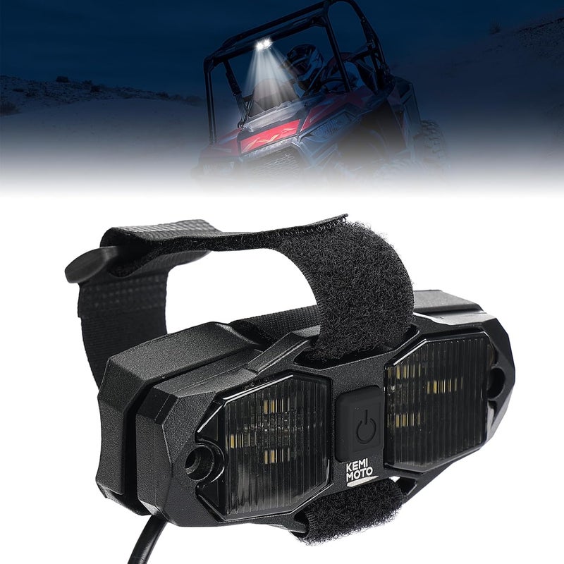 kemimoto Universal Dome Light Cab LED Light, White Bright Waterproof Solid UTV Roll Cage Light SXS Light Bar, Compatible with Golf Cart Vehicle RV Truck Tractor Polaris RZR Ranger Can Am Maverick X3 Wide use compliant quality - Image 1