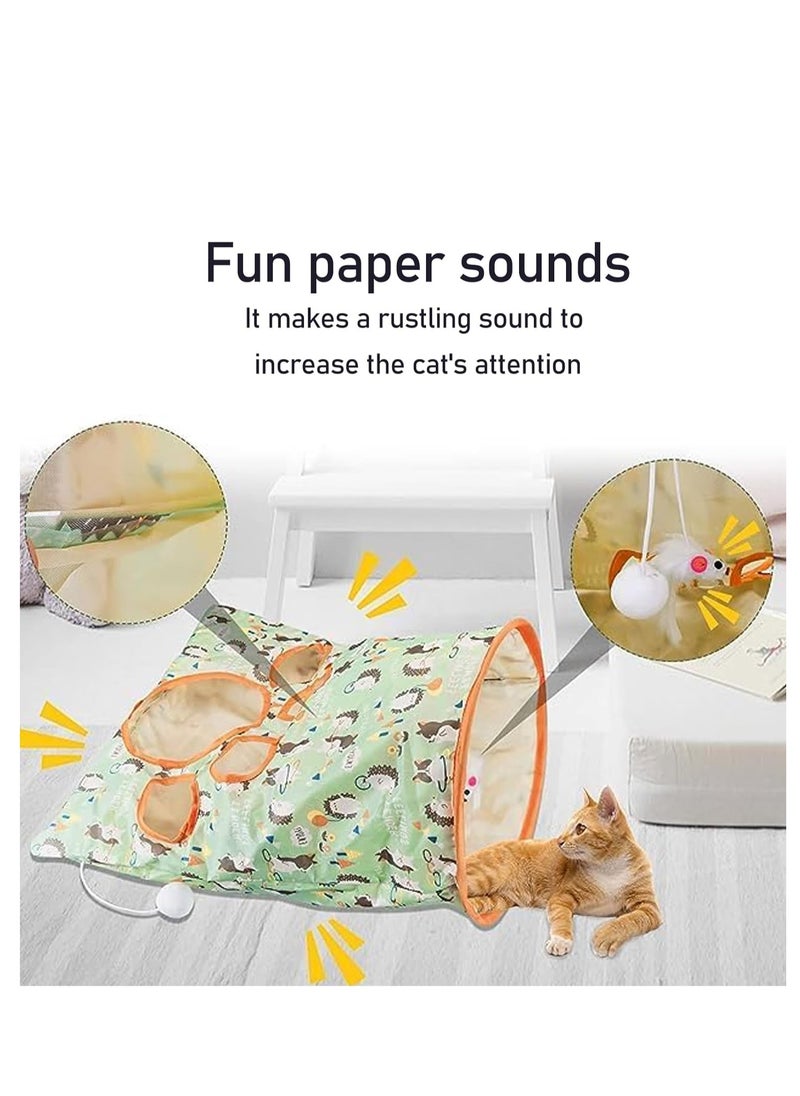 Indoor cat tunnel bag with plush ball interactive toy - pzsku/Z47D64EF63C9C16408A17Z/45/_/1716167770/356202ea-018b-4889-9299-55e90ed96cea