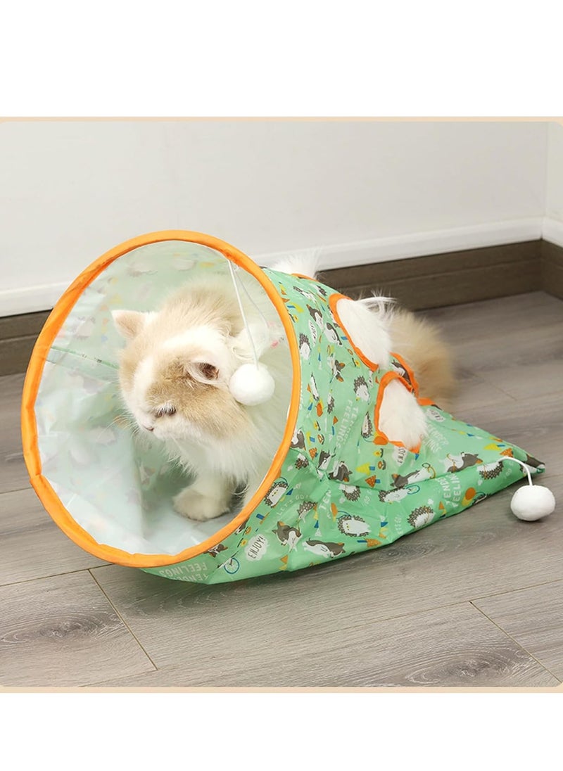 Indoor cat tunnel bag with plush ball interactive toy - pzsku/Z47D64EF63C9C16408A17Z/45/_/1716167771/90d0563f-6f12-413b-8e88-909db9382782